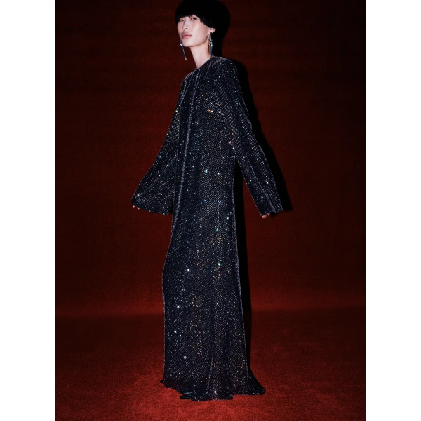 Solace London The Delano Maxi Dress in Black