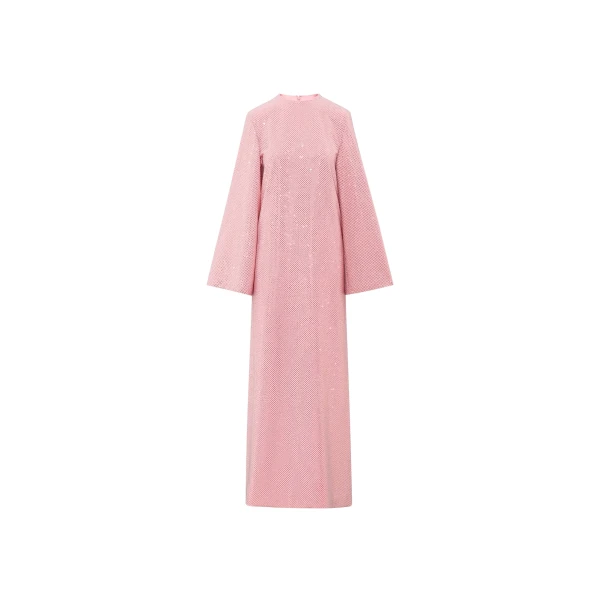 Solace London The Delano Maxi Dress in Soft Pink | Maxi Dresses | Coveti
