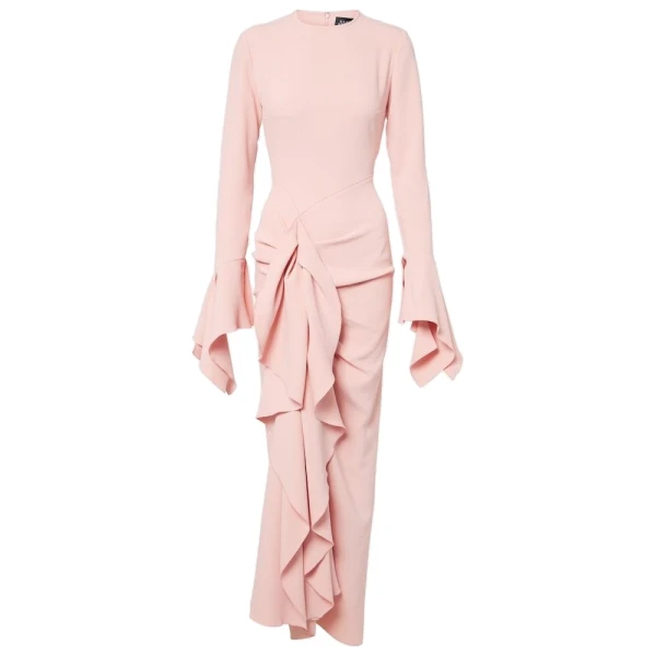 The Della Maxi Dress in Putty Pink