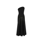 Solace London The Edison Midi Dress in Black | Midi Dresses | Coveti