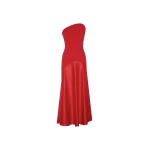 Solace London The Edison Midi Dress in Red | Midi Dresses | Coveti