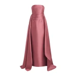 Solace London The Elara Maxi Dress in Dark Rose | Maxi Dresses | Coveti