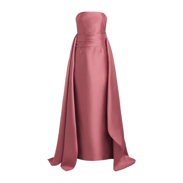 Solace London The Elara Maxi Dress in Dark Rose | Maxi Dresses | Coveti