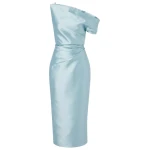 Solace London The Ellison Midi Dress in Arctic Blue | Midi Dresses | Coveti