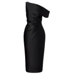Solace London The Ellison Midi Dress in Black | Midi Dresses | Coveti