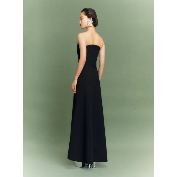 Solace London The Ember Maxi Dress in Black