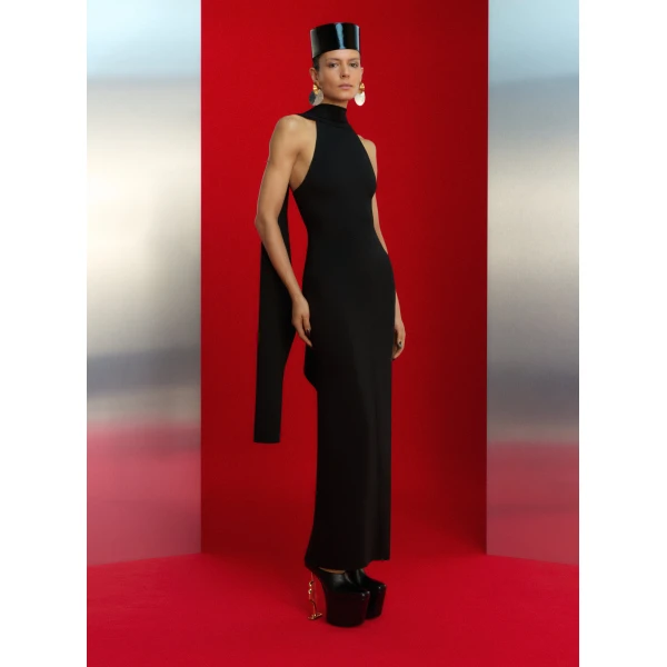 Solace London The Emerson Maxi Dress in Black