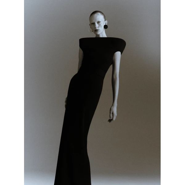 Solace London The Faro Maxi Dress in Black
