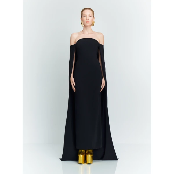 Solace London The Fia Maxi Dress in Black