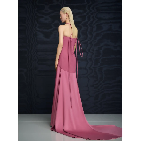 Solace London The Florie Maxi Dress in Dark Rose