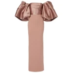 Solace London The Floris Maxi Dress in Cocoa | Maxi Dresses | Coveti