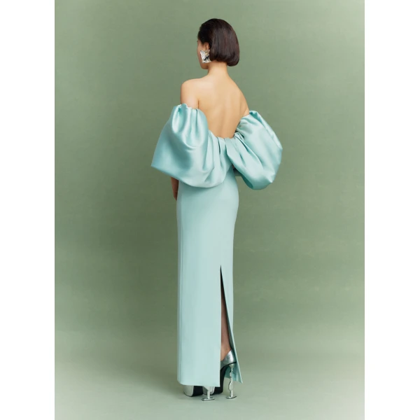 Solace London The Floris Maxi Dress in Opal