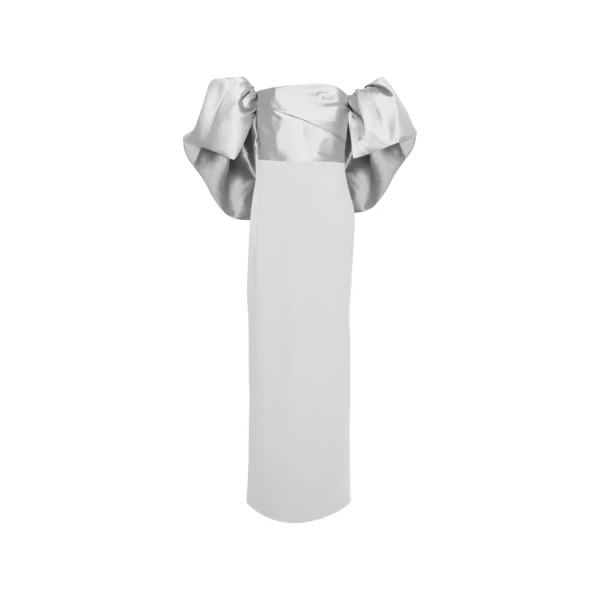 The Floris Maxi Dress in Silver