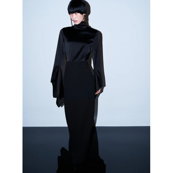 Solace London The Francoise Maxi Dress in Black