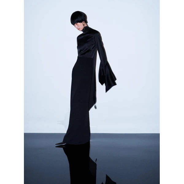 Solace London The Francoise Maxi Dress in Black