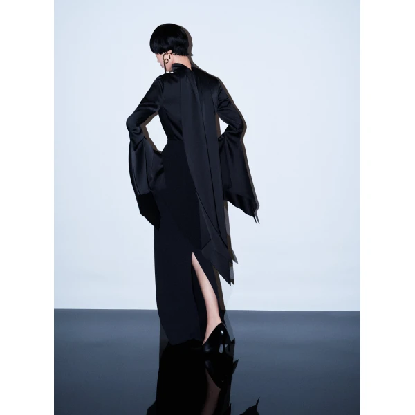 Solace London The Francoise Maxi Dress in Black