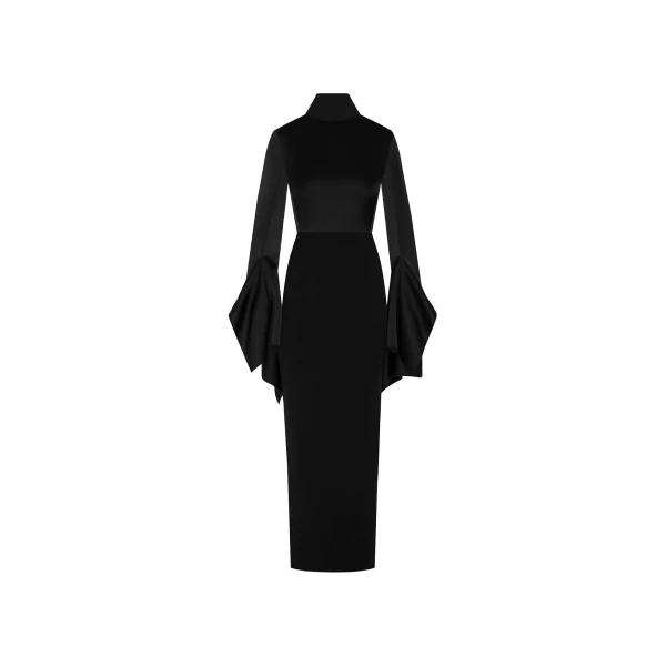 Solace London The Francoise Maxi Dress in Black | Maxi Dresses | Coveti