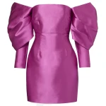 Solace London The Freja Mini Dress in Berry Pink | Mini Dresses | Coveti