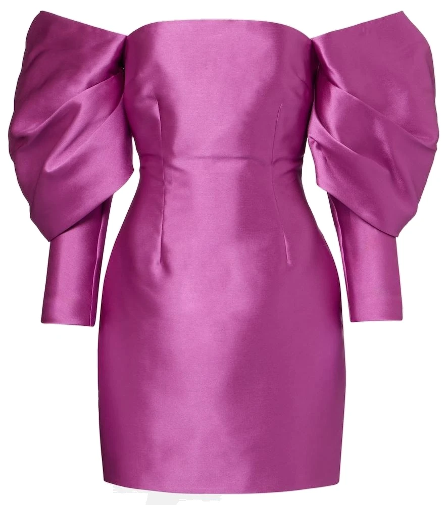 Solace London The Freja Mini Dress in Berry Pink Solace London The Freja Mini Dress in Berry Pink | Mini Dresses | Coveti