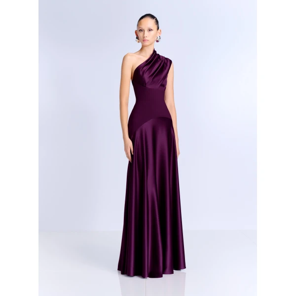 Solace London The Gabriela Maxi Dress in Grape