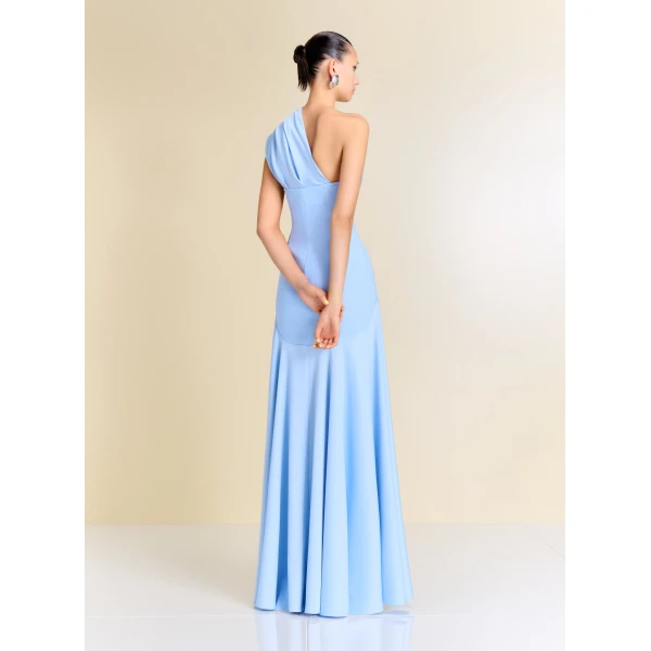 Solace London The Gabriela Maxi Dress in Light Blue