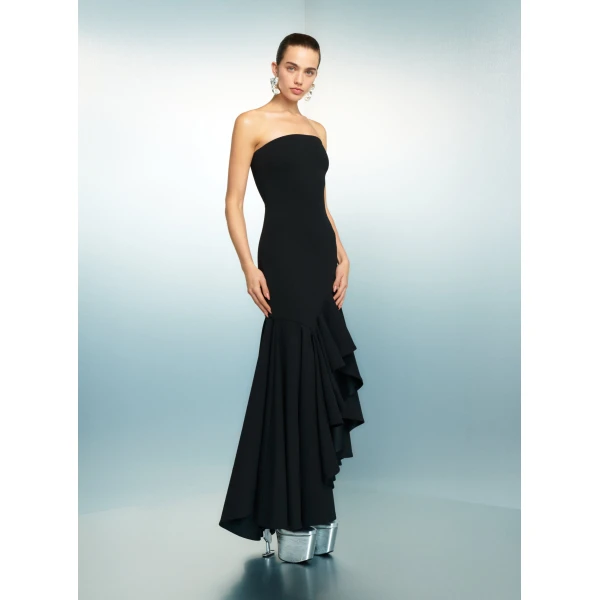 Solace London The Hani Maxi Dress in Black