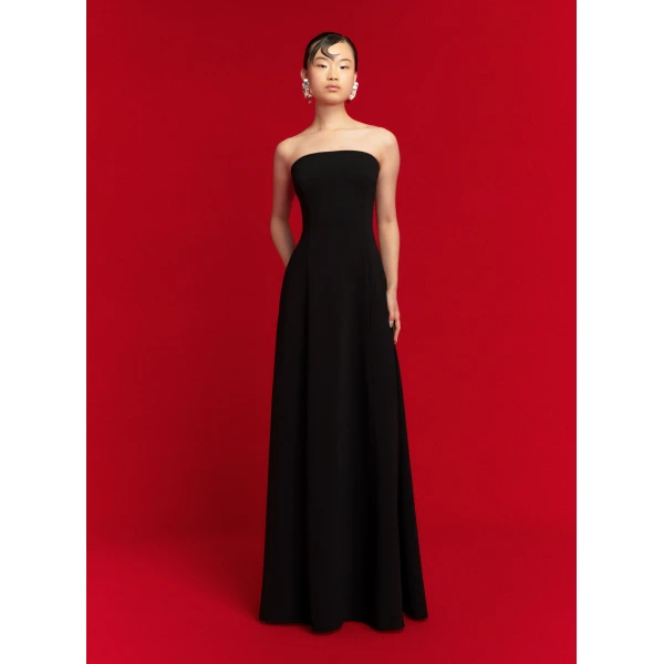 Solace London The Helena Maxi Dress in Black