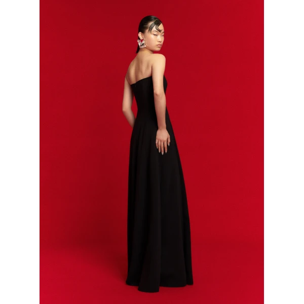 Solace London The Helena Maxi Dress in Black