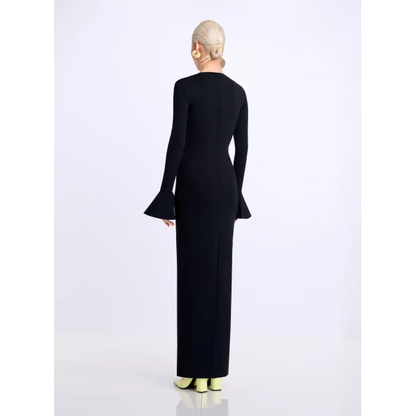 Solace London The Hutton Maxi Dress in Black