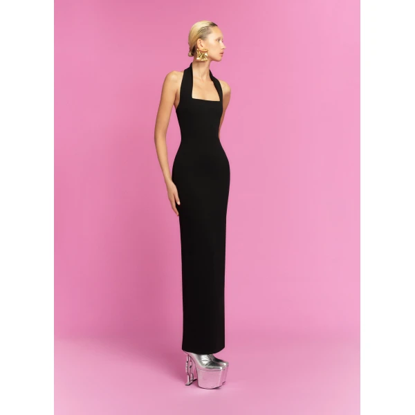Solace London The Ilona Maxi Dress in Black