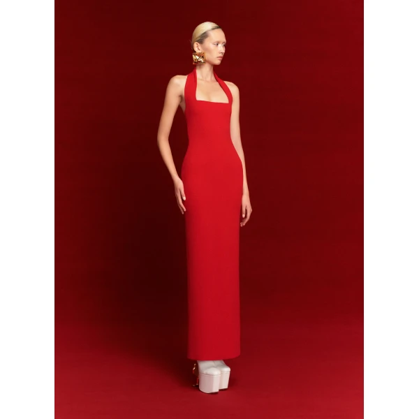 Solace London The Ilona Maxi Dress in Red