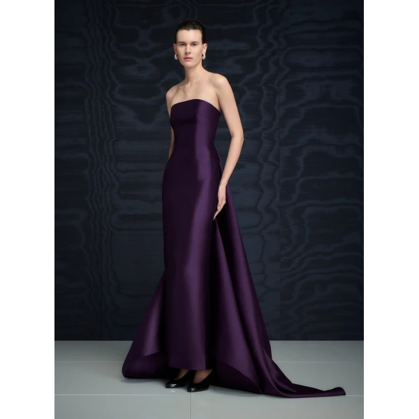 Solace London The Imani Maxi Dress in Plum