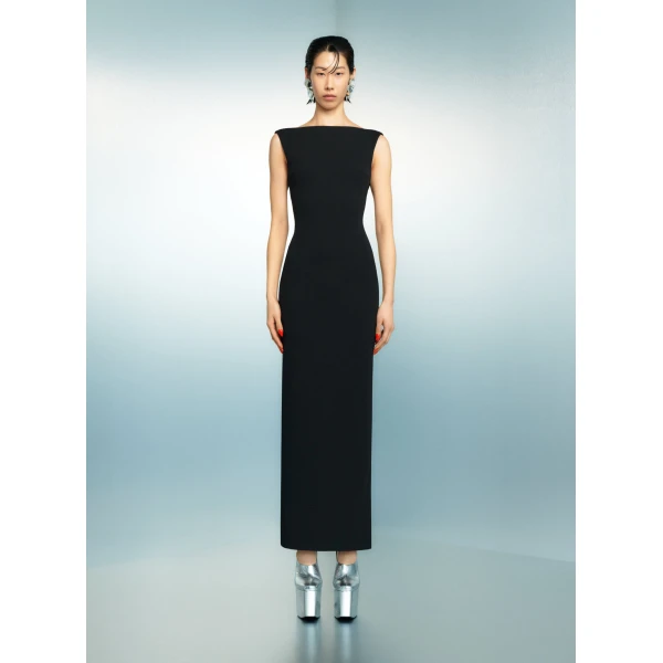 Solace London The Imogen Maxi Dress in Black