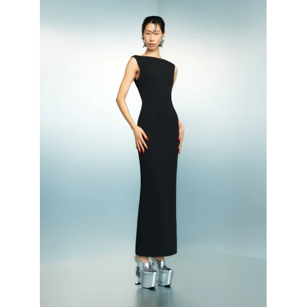 Solace London The Imogen Maxi Dress in Black