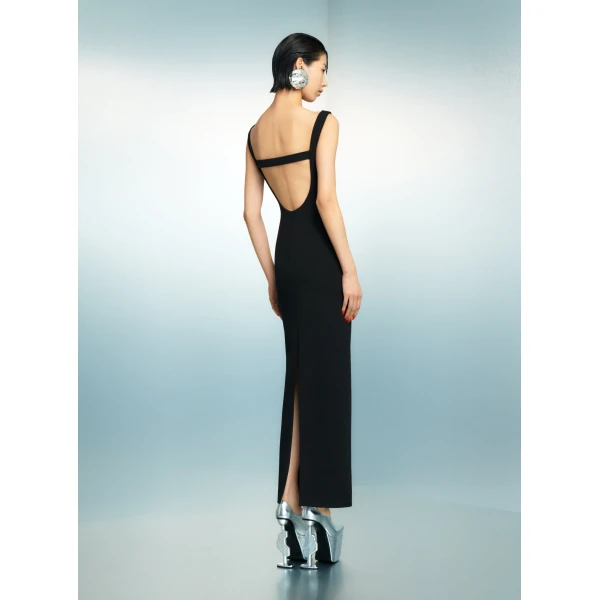 Solace London The Imogen Maxi Dress in Black