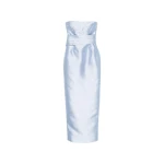 Solace London The Ingrid Maxi Dress in Light Blue | Maxi Dresses | Coveti