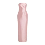 Solace London The Ingrid Maxi Dress in Pale Pink | Maxi Dresses | Coveti