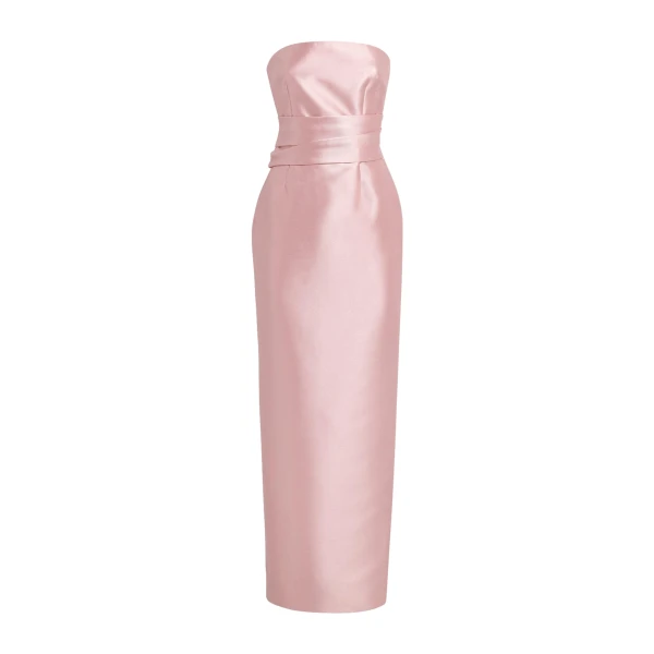 Solace London The Ingrid Maxi Dress in Pale Pink | Maxi Dresses | Coveti
