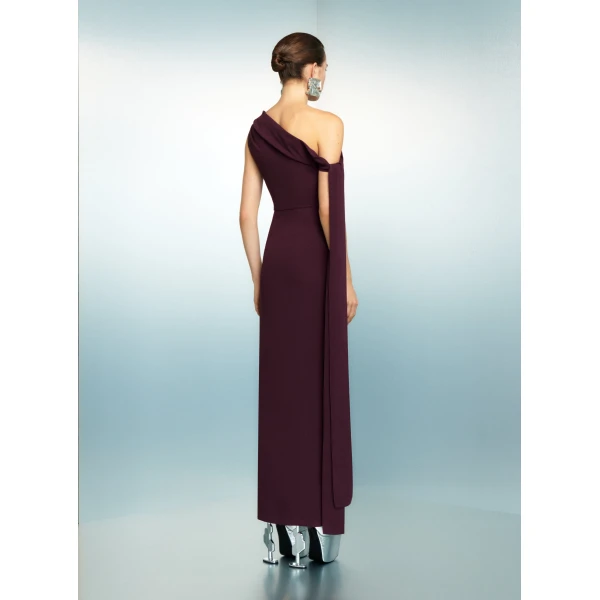 Solace London The Irina Maxi Dress in Raisin