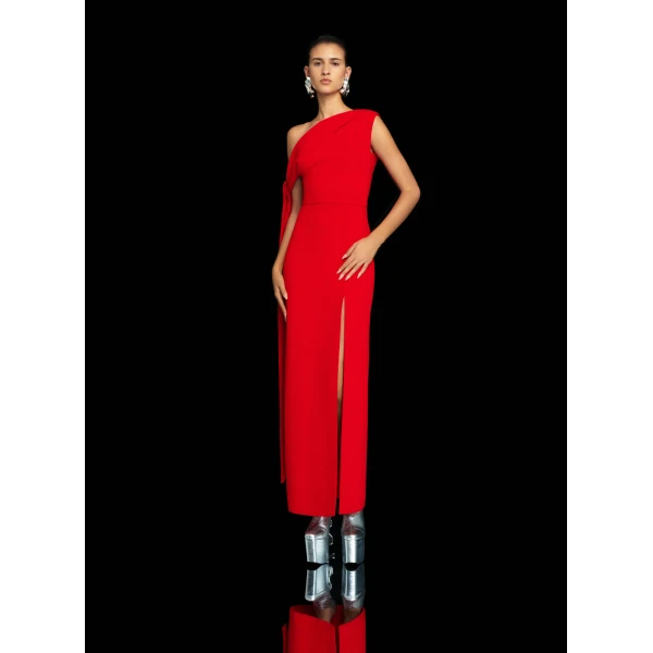 Solace London The Irina Maxi Dress in Red