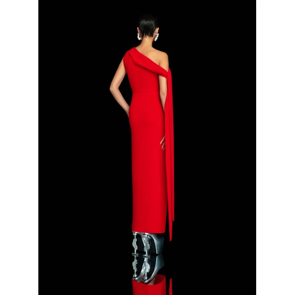 Solace London The Irina Maxi Dress in Red