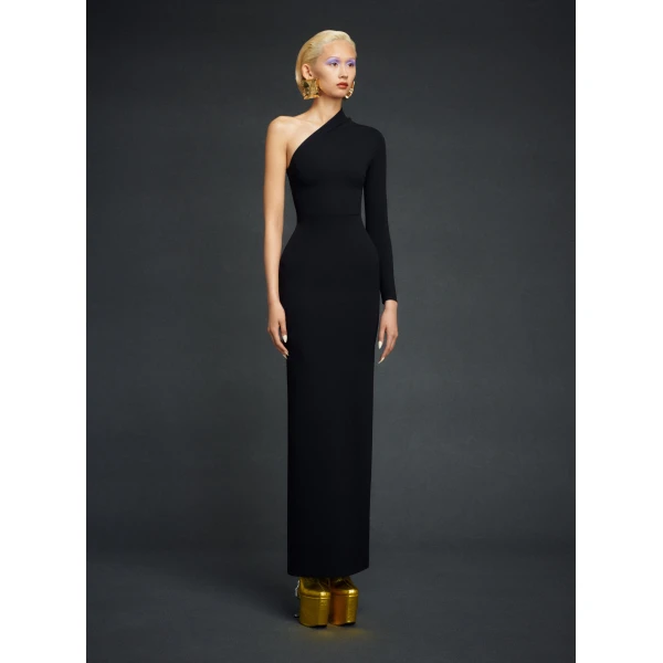 Solace London The Joana Maxi Dress in Black