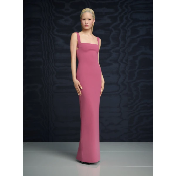 Solace London The Joni Maxi Dress in Dark Rose