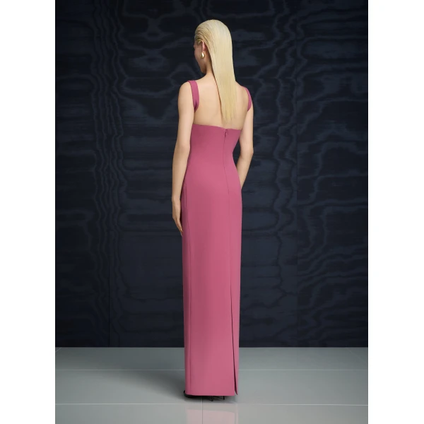 Solace London The Joni Maxi Dress in Dark Rose