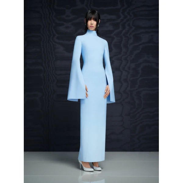 Solace London The Josefine Maxi Dress in Ice Blue