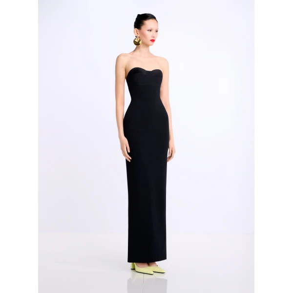 Solace London The Keaton Maxi Dress in Black
