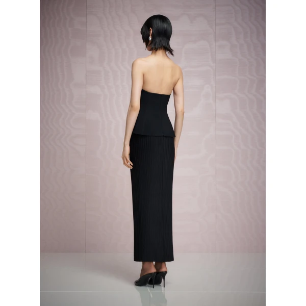 Solace London The Kesi Maxi Dress in Black