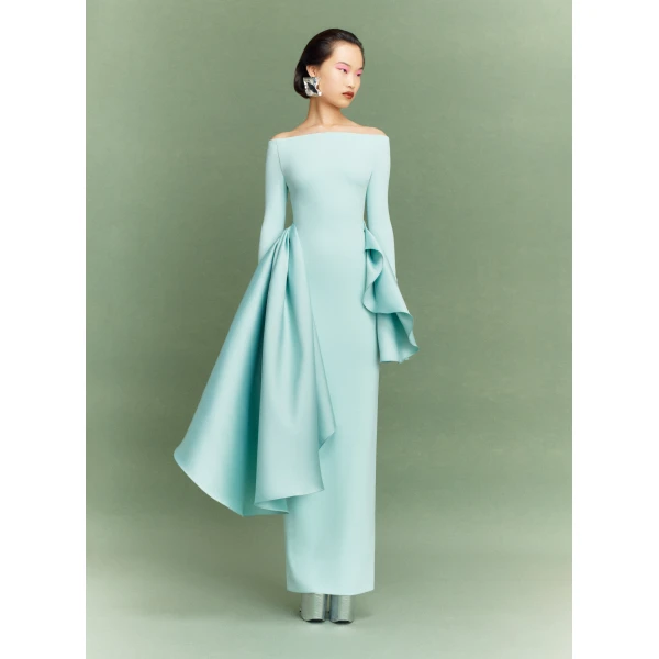 Solace London The Kiana Maxi Dress in Opal