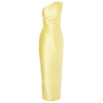 Solace London The Kira Maxi Dress in Lemon | Maxi Dresses | Coveti