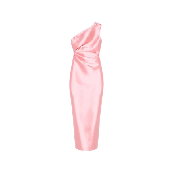 Solace London The Kira Maxi Dress in Pale Pink | Maxi Dresses | Coveti